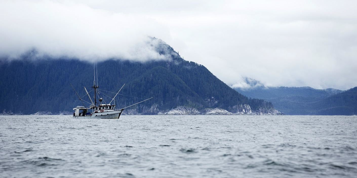 A fishing boat in Sitka, Alaska