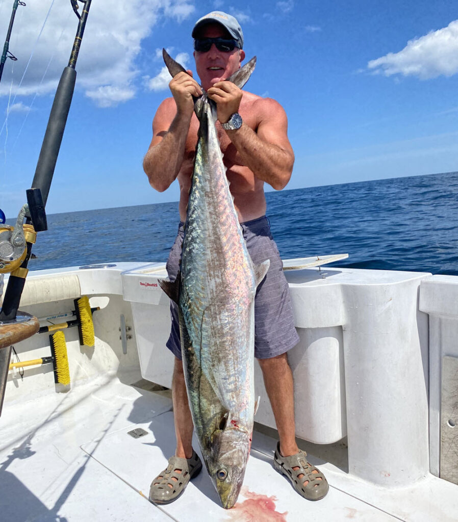 Dominic Vricella and his New Jersey state record king mackerel